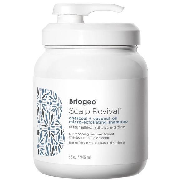 Briogeo Scalp Revival Charcoal & Coconut Oil Micro-Exfoliating Shampoo 32 oz NEW - Picture 1 of 2